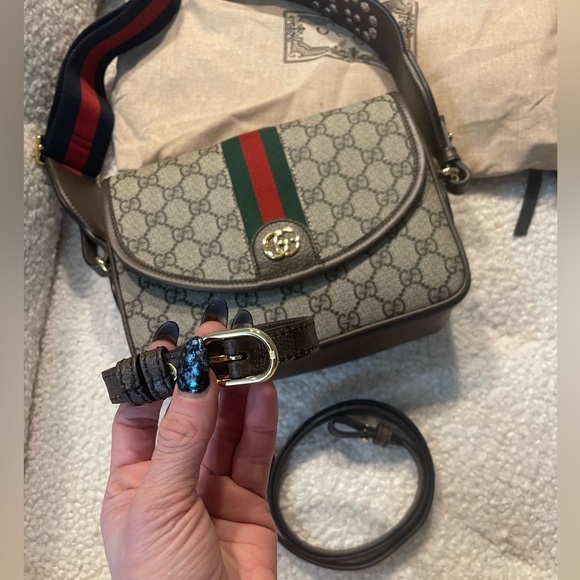 BRAND NEW Gucci Ophidia GG mini shoulder bag - Picture 12 of 13